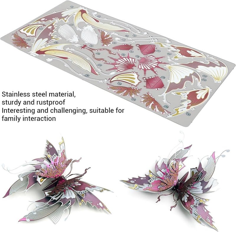 Stainless Steel 3D Metal Puzzle DIY Model Building Kit For Adults Teens Brain Teaser - Image 3